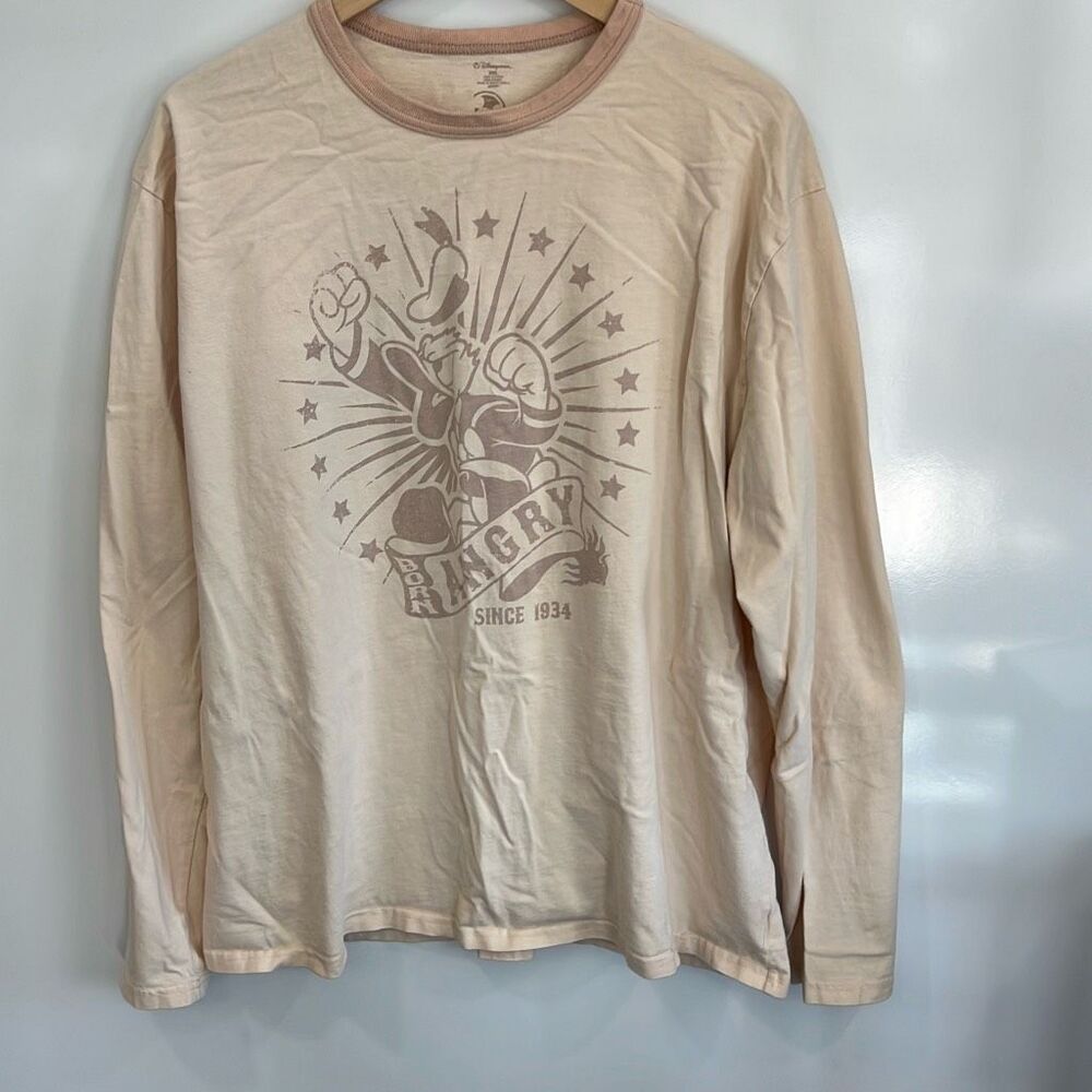 Disney store women’s long sleeve Donald Duck shirt